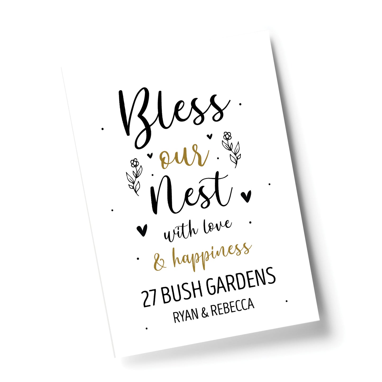 Bless This Home New Home House Warming Gift Print Friend Gift