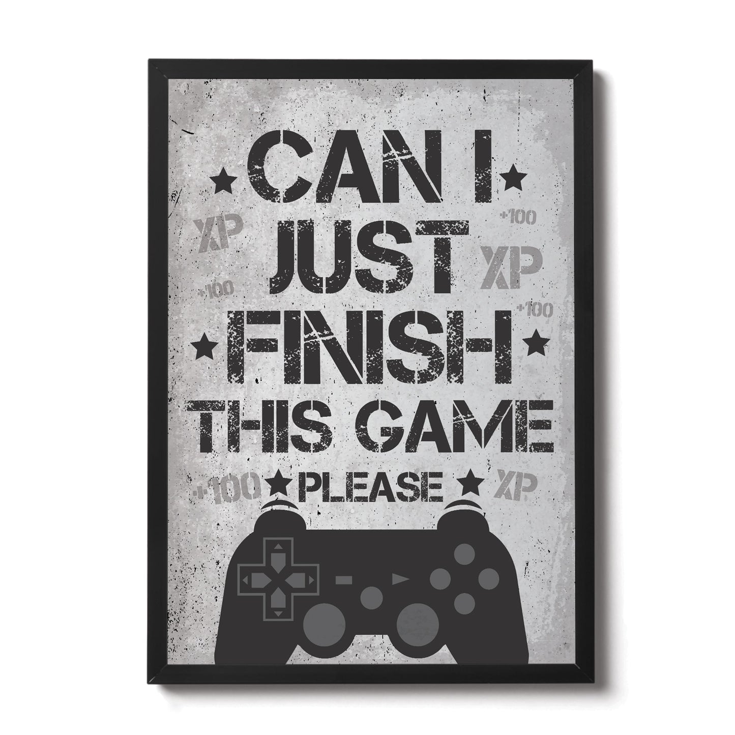 FRAMED Gaming Sign For Boys Bedroom Decor Man Cave Sign