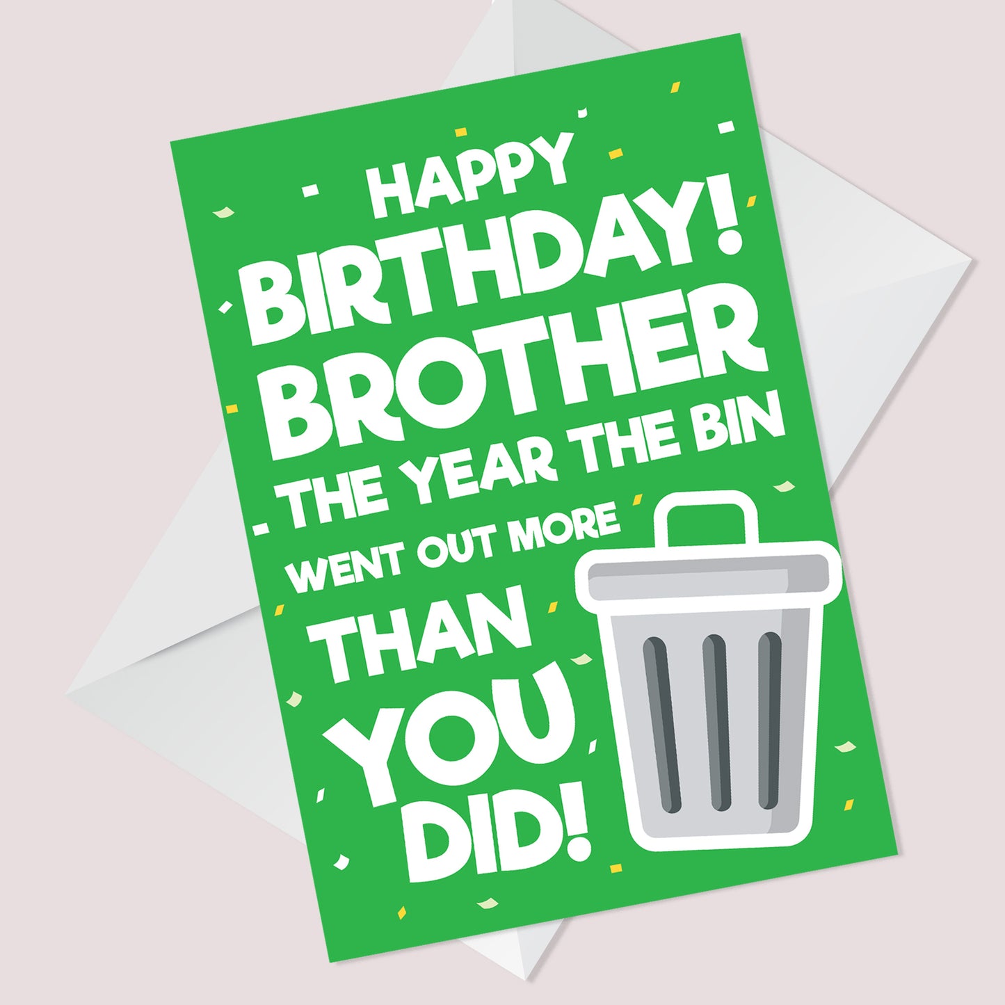 Funny Birthday Card For Brother Lockdown Design Novelty Card