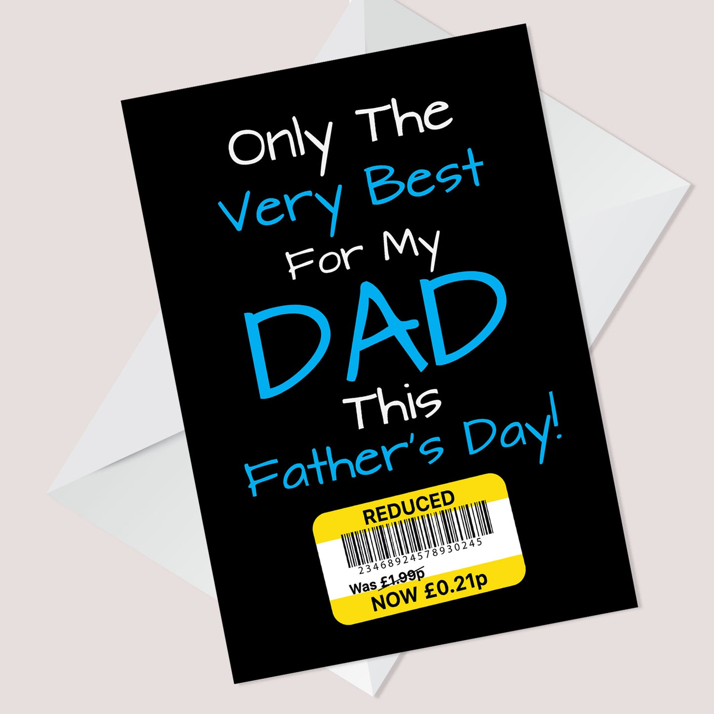 Reduced Cheap Funny Fathers Day Card From Daughter Son Child