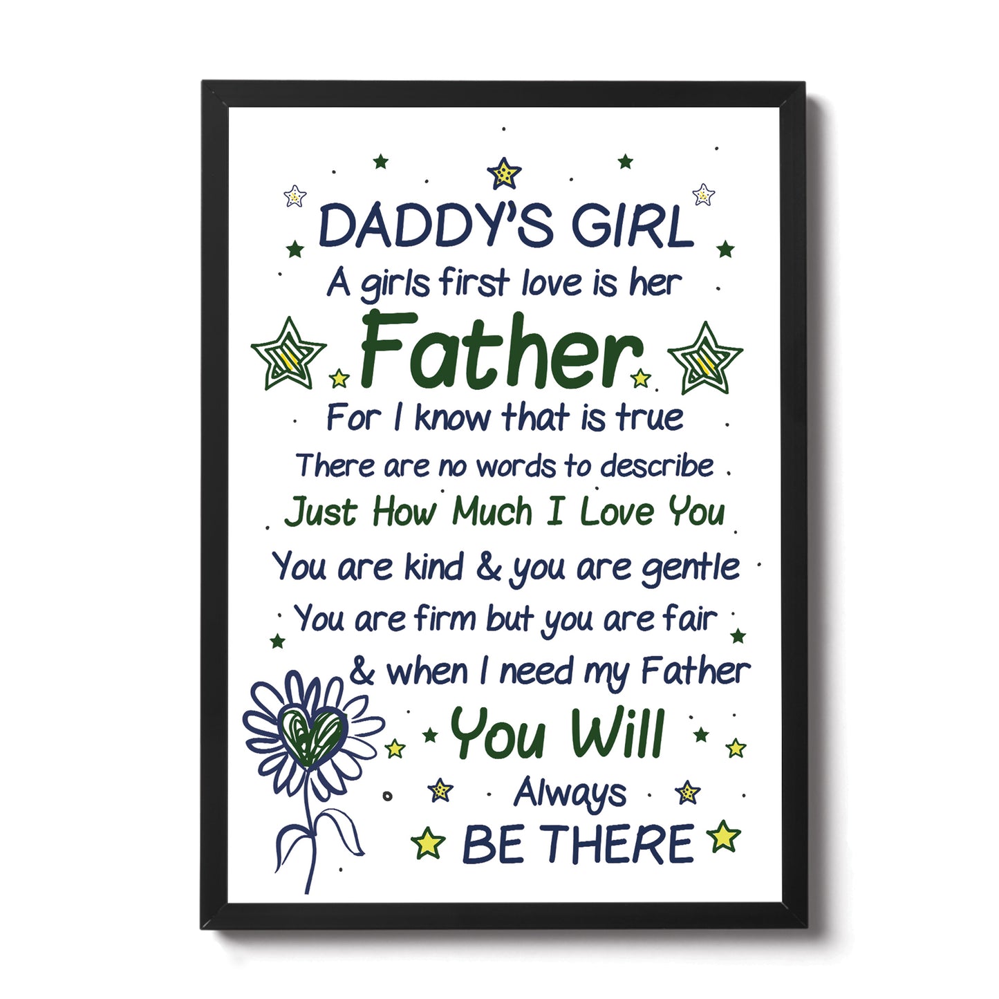 Daddy's Girl Daddy Dad FATHERS DAY Gift From Daughter Son