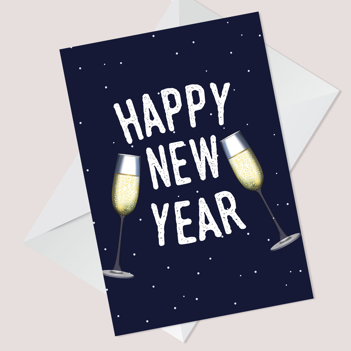 Happy New Year Card For Friends Family New Years Card For Cousin
