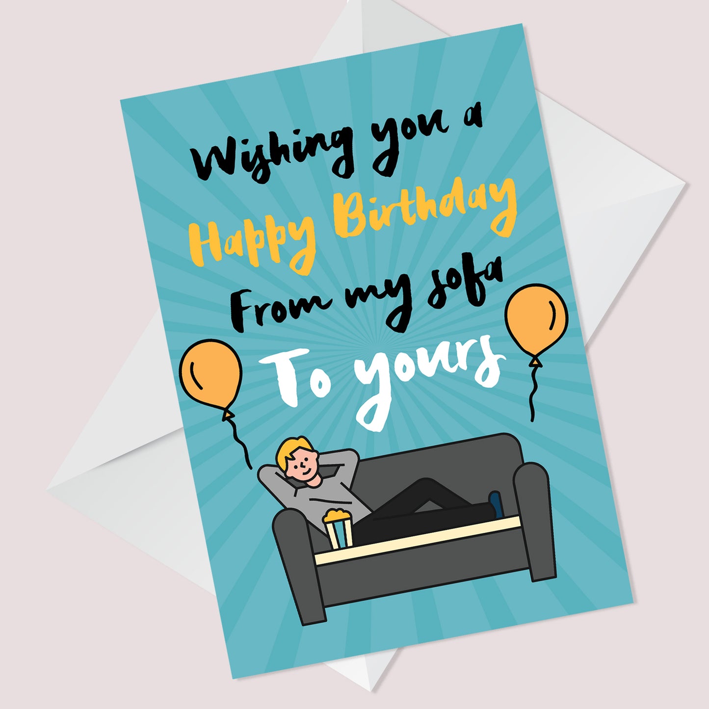 Funny Lockdown Birthday Card For Friend Mum Dad Brother Auntie