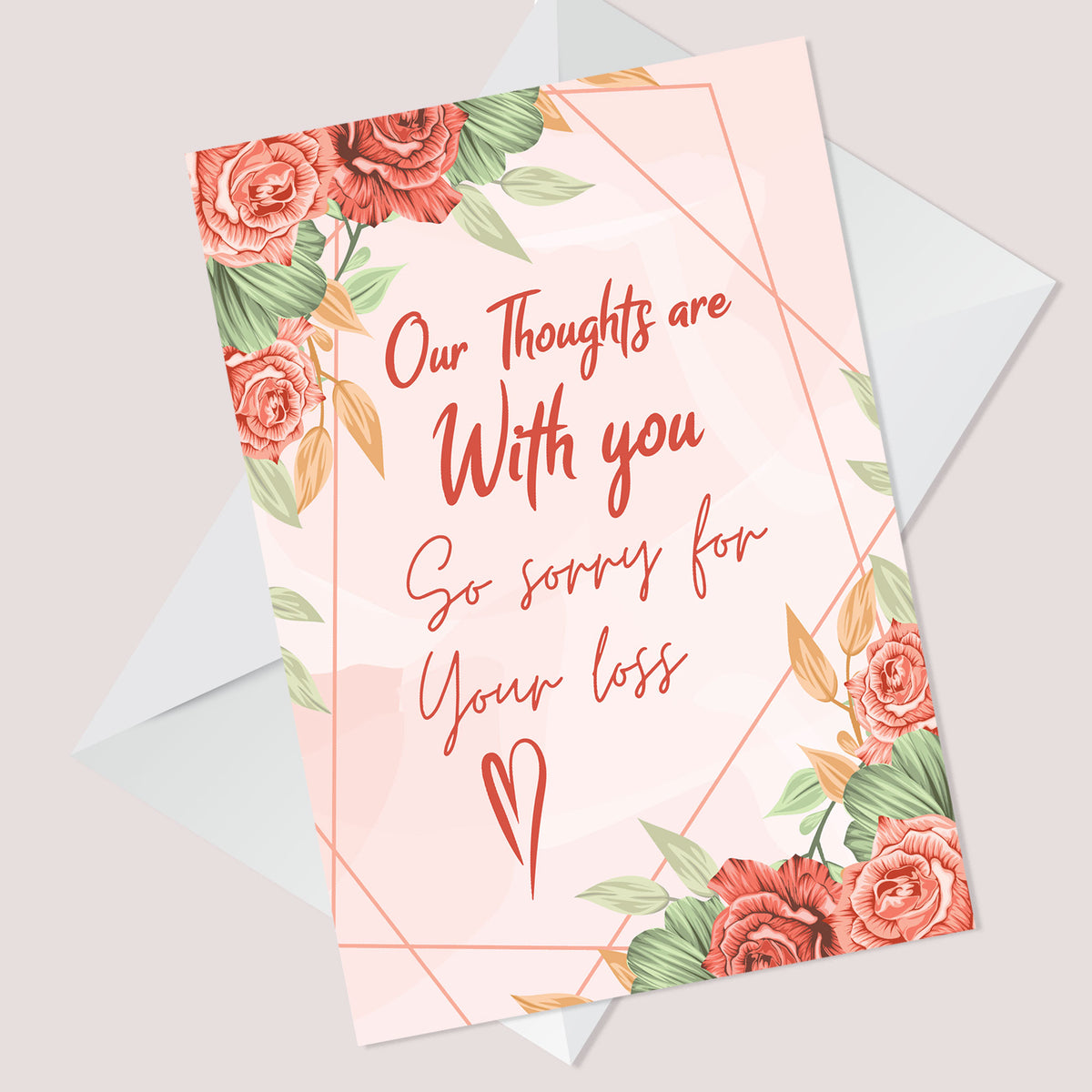 Sorry For You Loss Bereavement In Sympathy Condolences Card