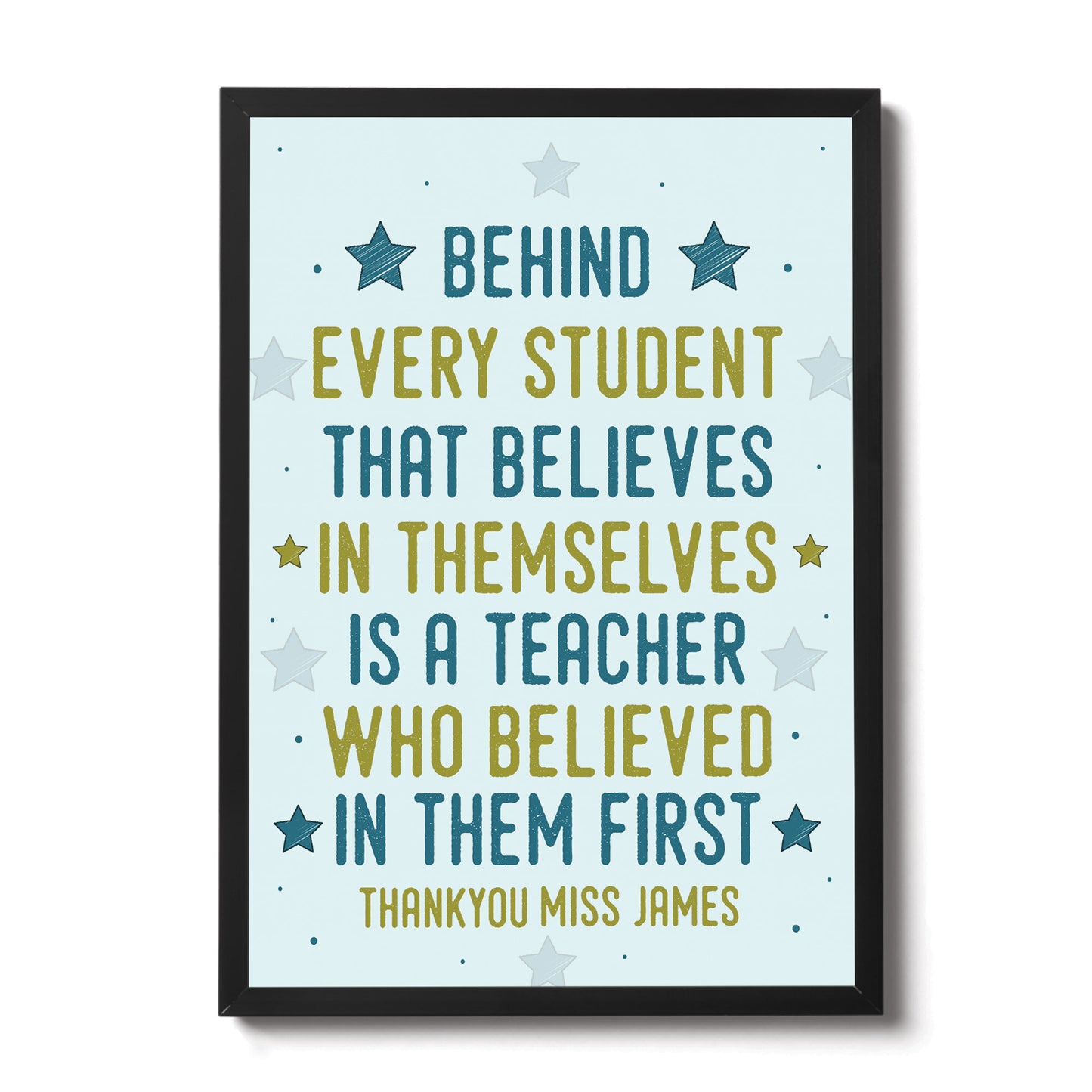 Gift For Teacher And Assistant Framed Print Plaque Thank You