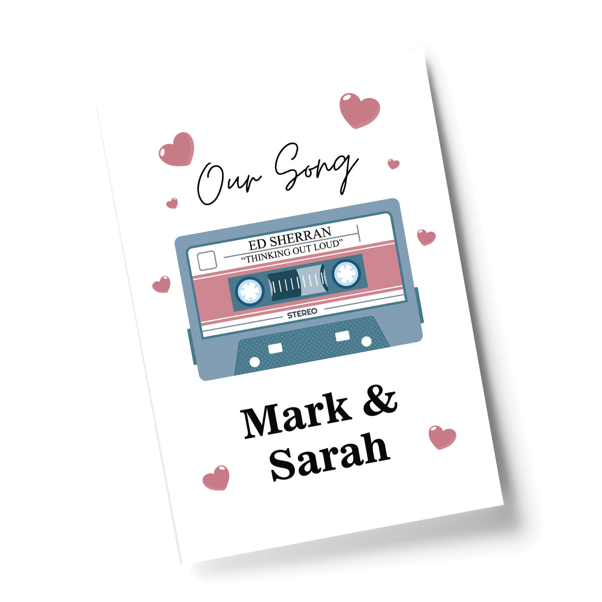 Gift For Wedding Anniversary PERSONALISED Our Song Valentines