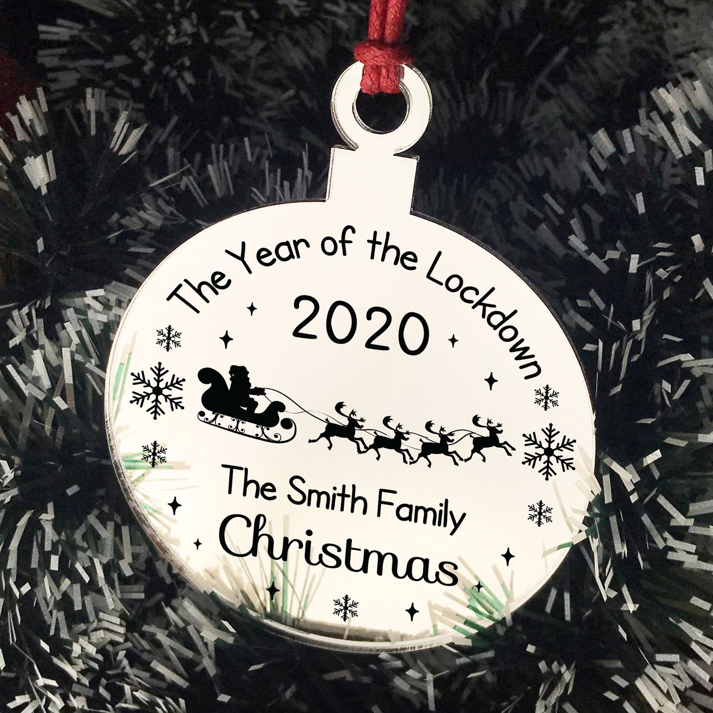 Personalised Christmas Decoration Year Of The Lockdown 2020