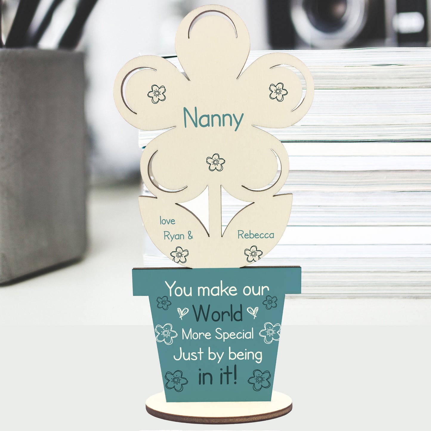 Personalised Nanny Gift For Birthday Mothers Day Flower Thankyou