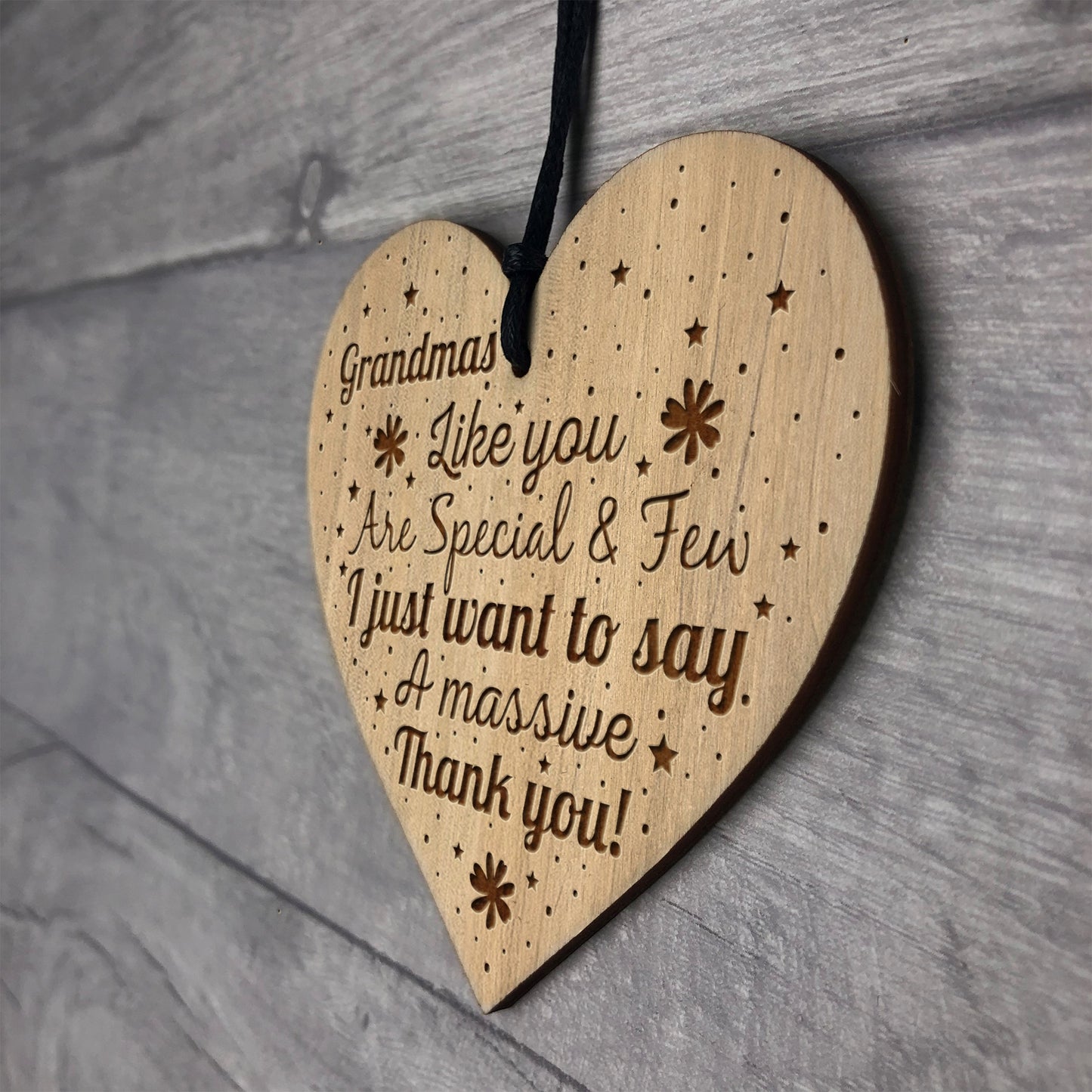 Nan Grandad Gift Engraved Heart Grandparent Gift Sign Birthday