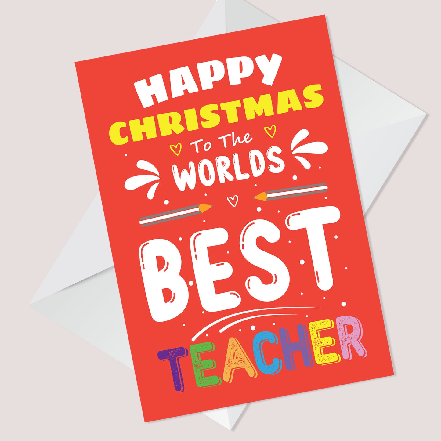 Christmas Card For Worlds Best Teacher Christmas Cards For Him