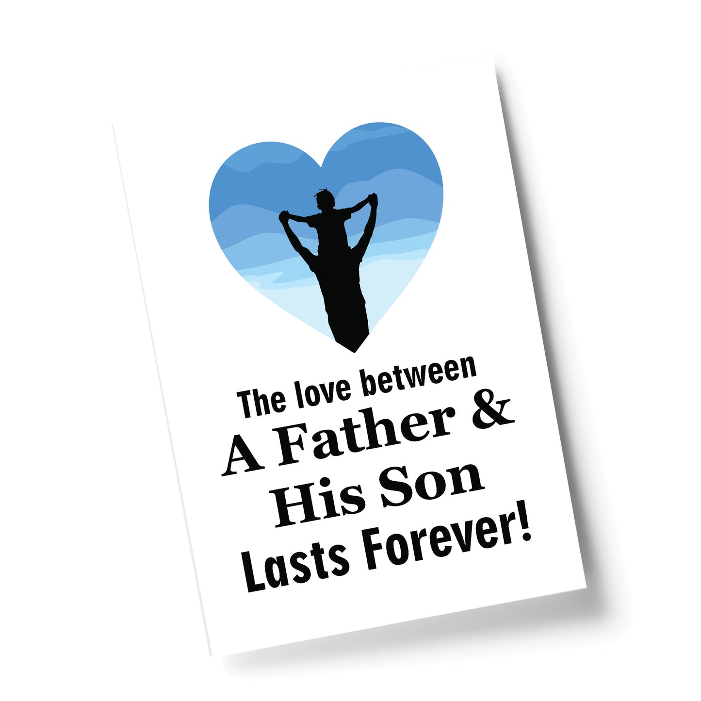 Father And Son Print Fathers Day Gift For Dad From Son