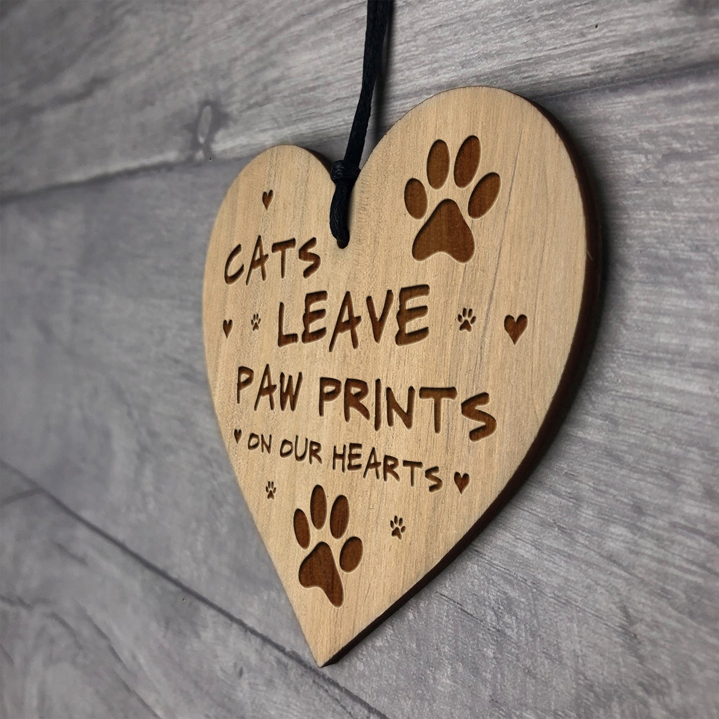 Memorial Plaque For Cat Engraved Heart Cat Gift Cat Sign