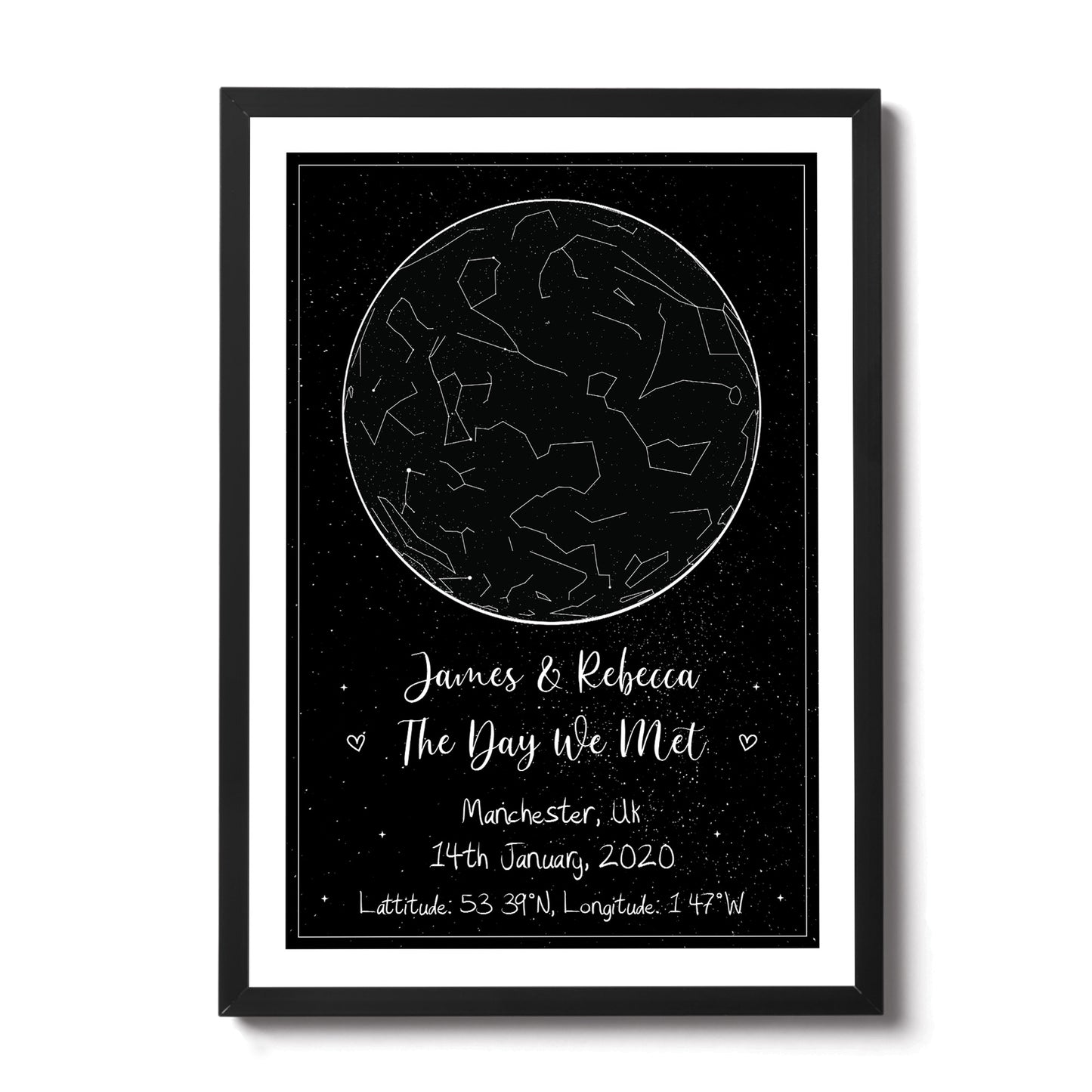 Anniversary Gifts For Boyfriend Husband Personalised Star Map