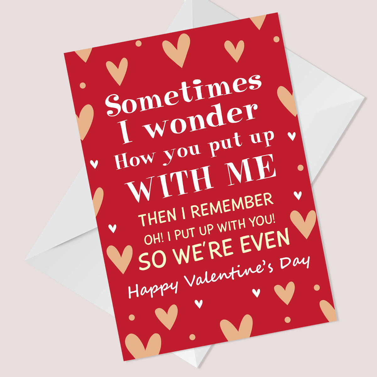 Funny Valentines Card for Girlfriend Boyfriend Wife Husband