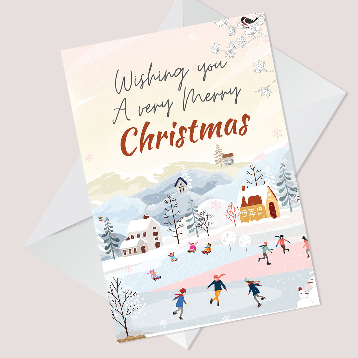 Christmas Cards For Friends Relation Snowy Design Cards For Mum
