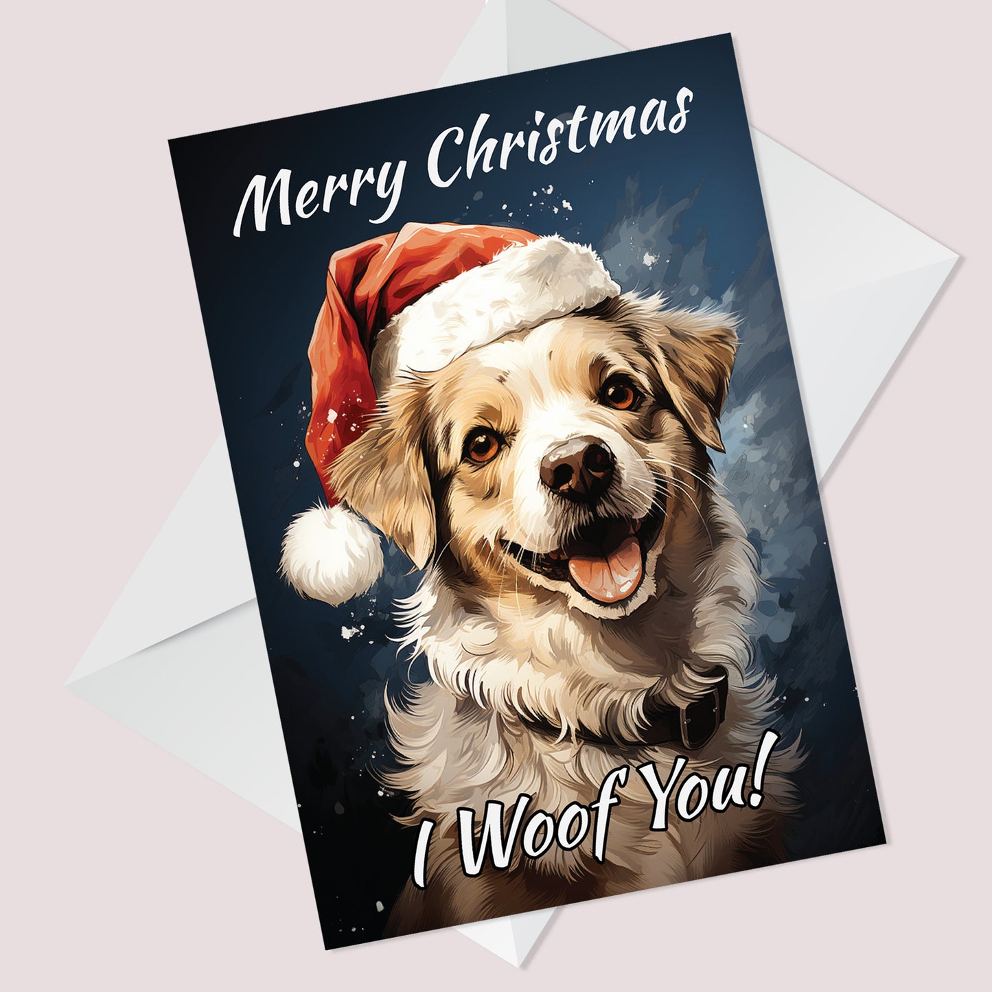 Christmas Card From Jack Russel Funny Dog Christmas Card Mum Dad