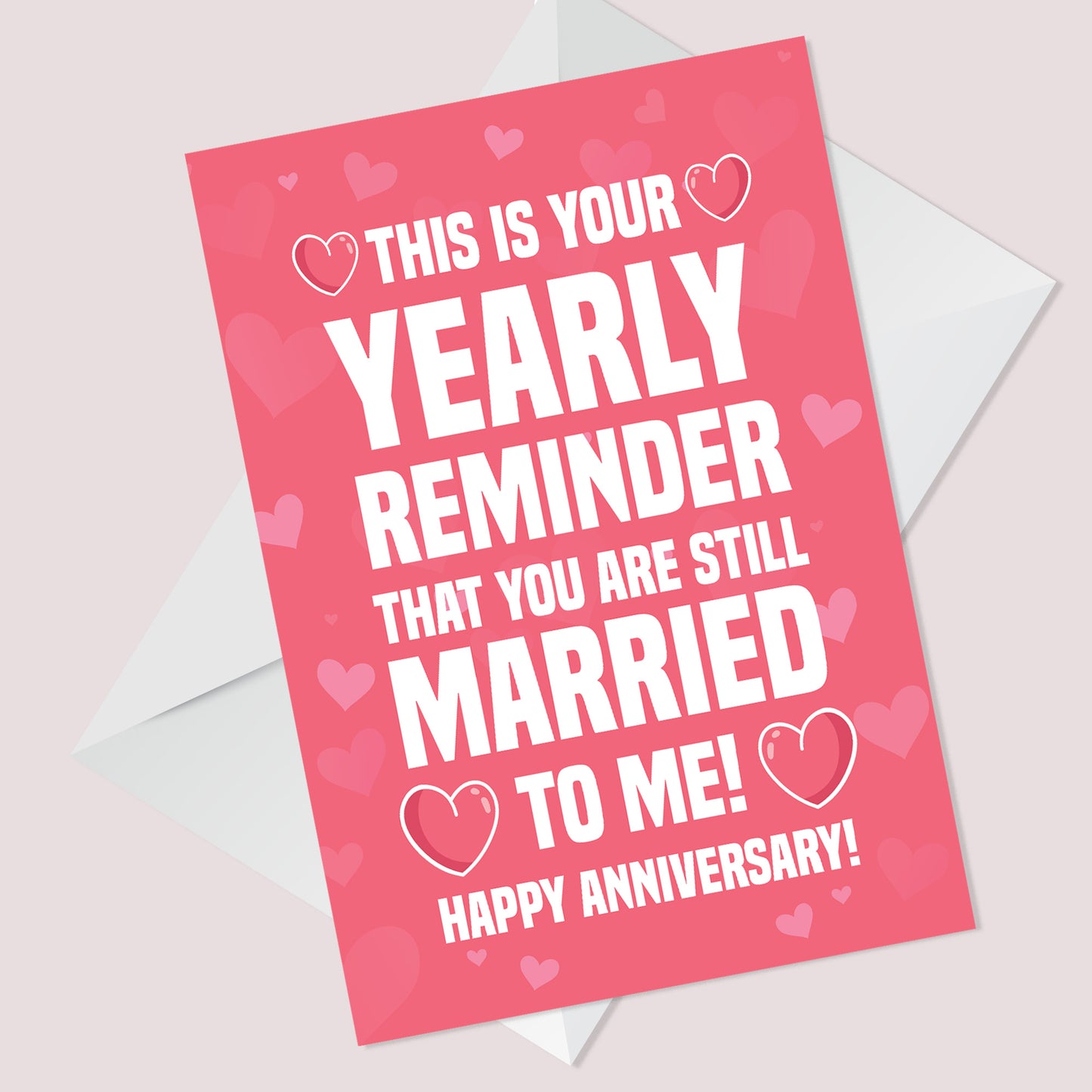 Funny Wedding Anniversary Card For Husband Wife Joke Card