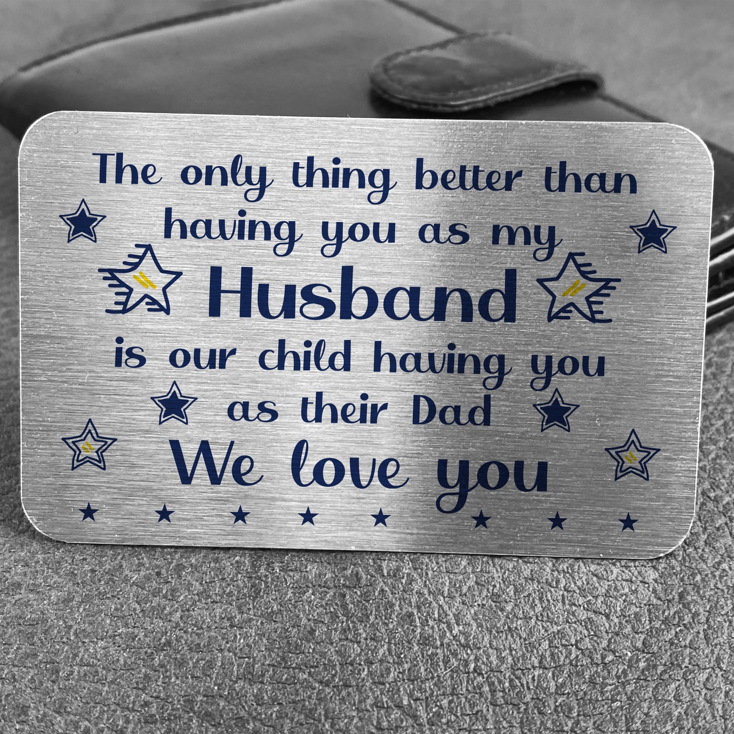 Thank You Gift For Husband Dad Metal Wallet Insert Gift For Him