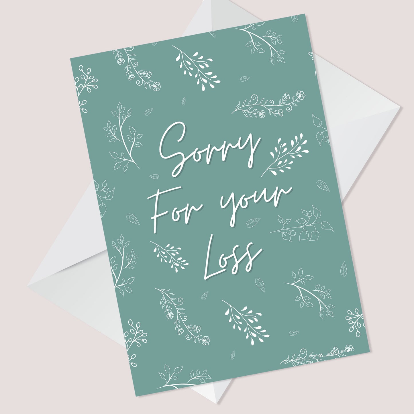 Sorry For Your Loss Floral Condolences Sympathy Bereavement Card