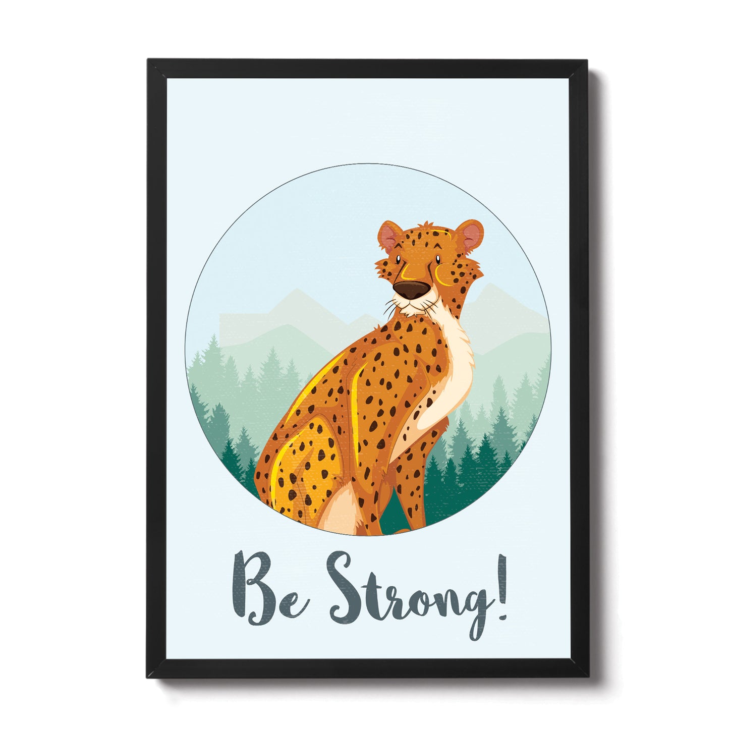 Animal Framed Prints For Nursery Cheetah Wall Art Decorations