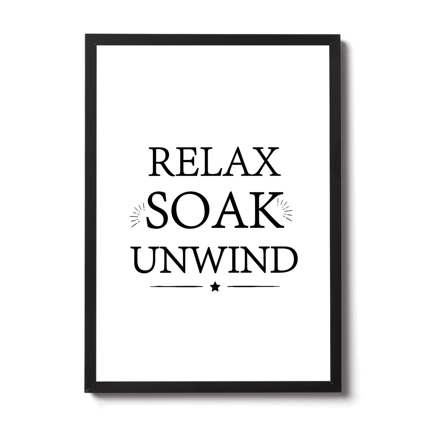 Bathroom Sign Hanging Wall Print Framed New Home Gift Home Decor