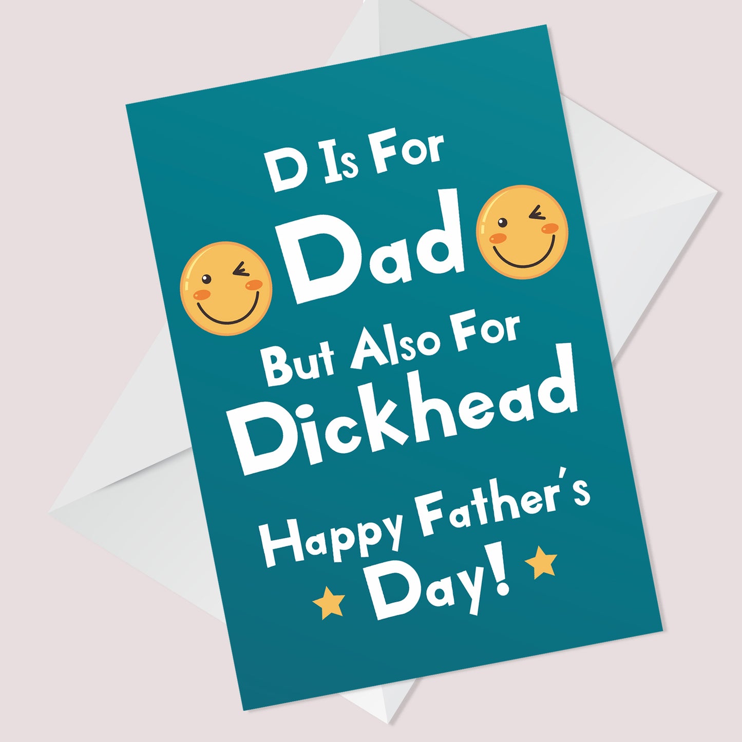 Rude Fathers Day Card From Daughter Son Funny Card For Dad
