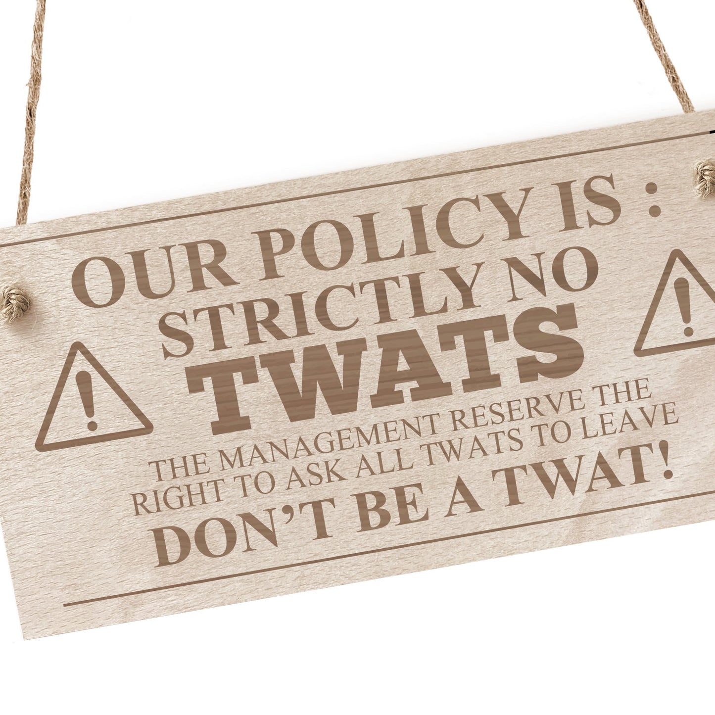 Funny Rude Bar Sign For Home Bar Pub Man Cave Wood Engraved