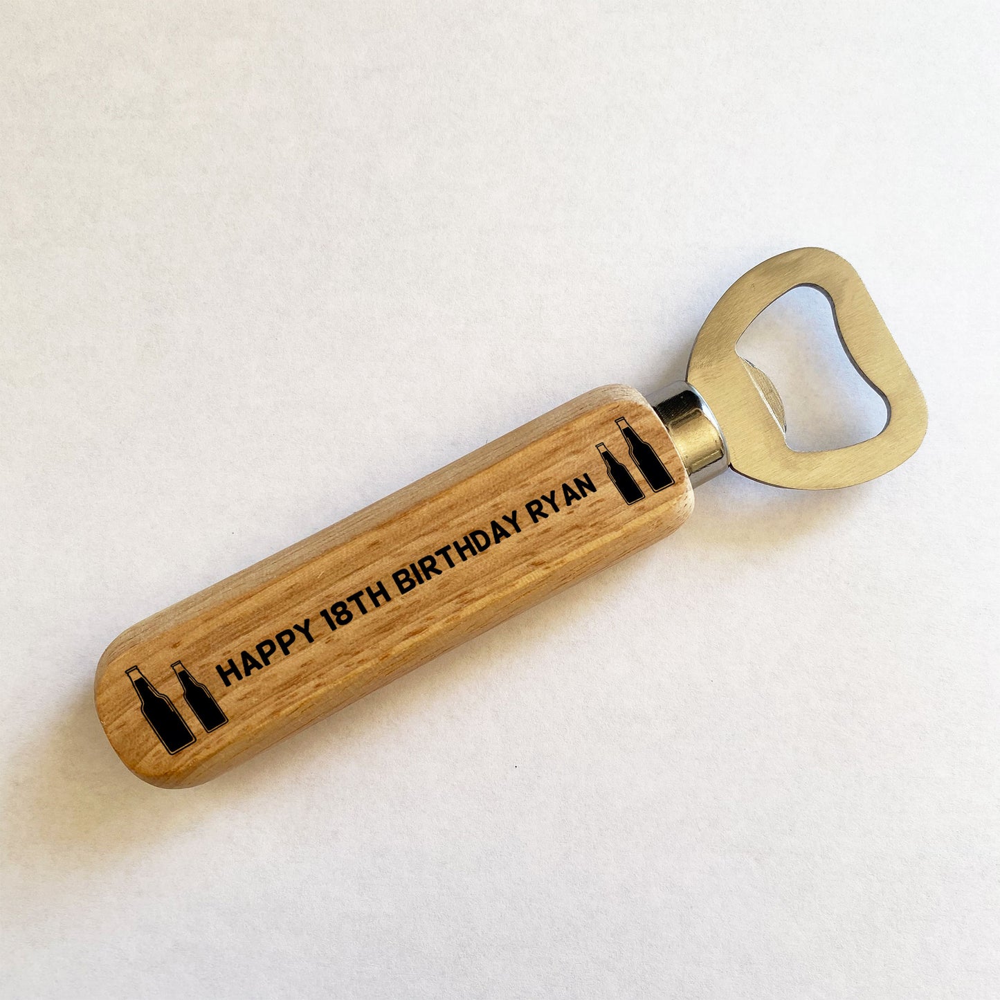 Novelty Birthday Gift For Men Birthday Wood Bottle Opener