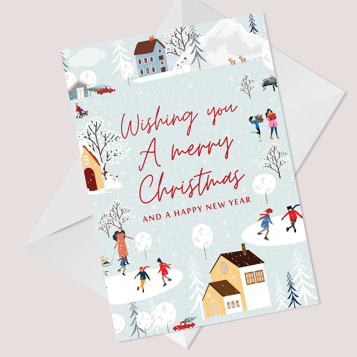 Christmas Greetings Card For Neighbour Colleague Friends Family