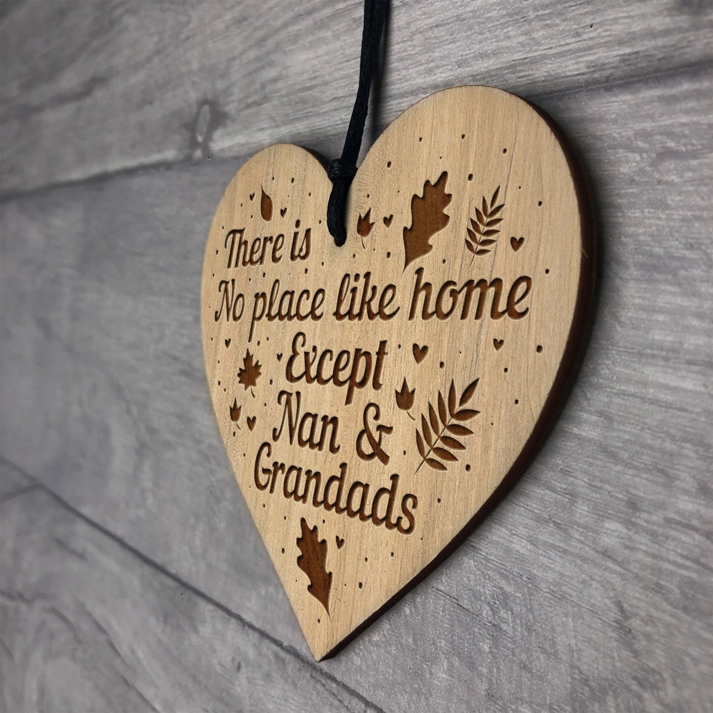 No Place Like Home Nan And Grandad Plaque Home Sign