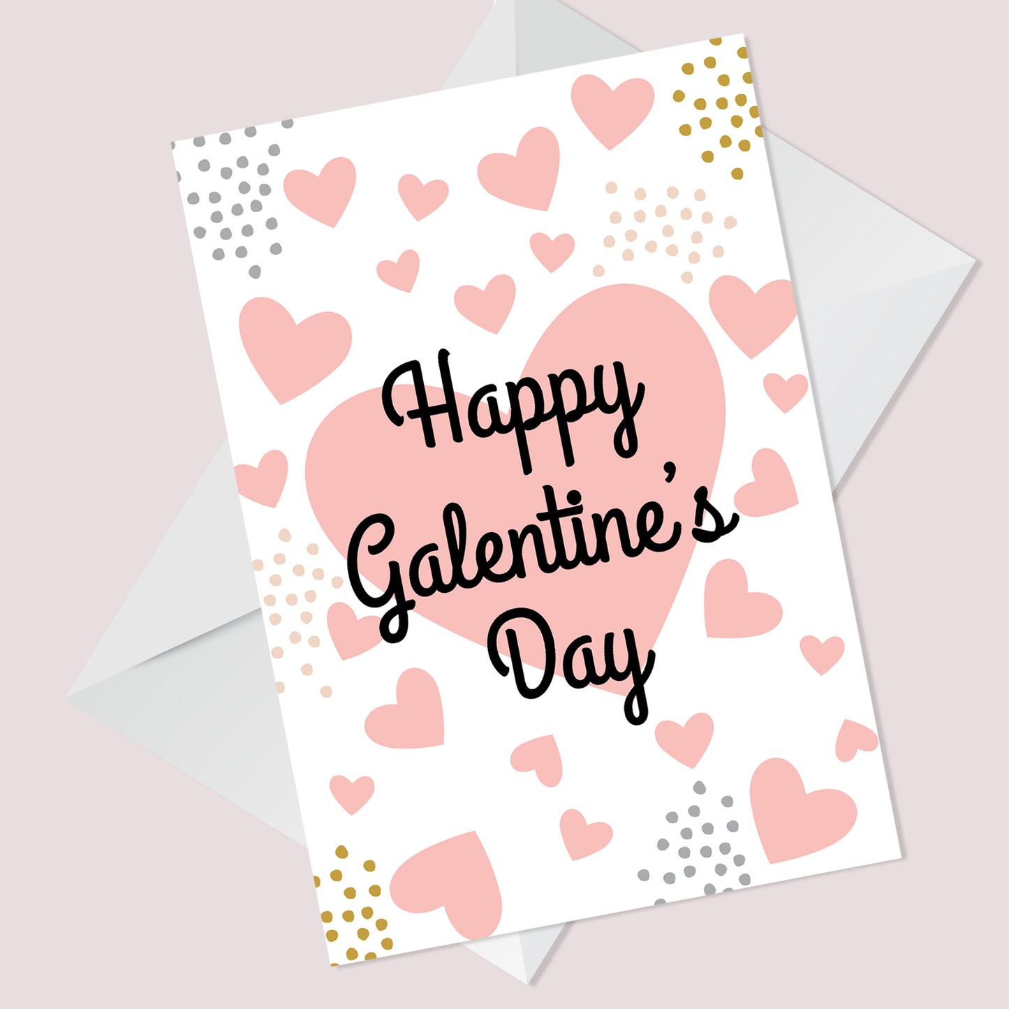 Card For Galentines Day Greetings Card With Envelope