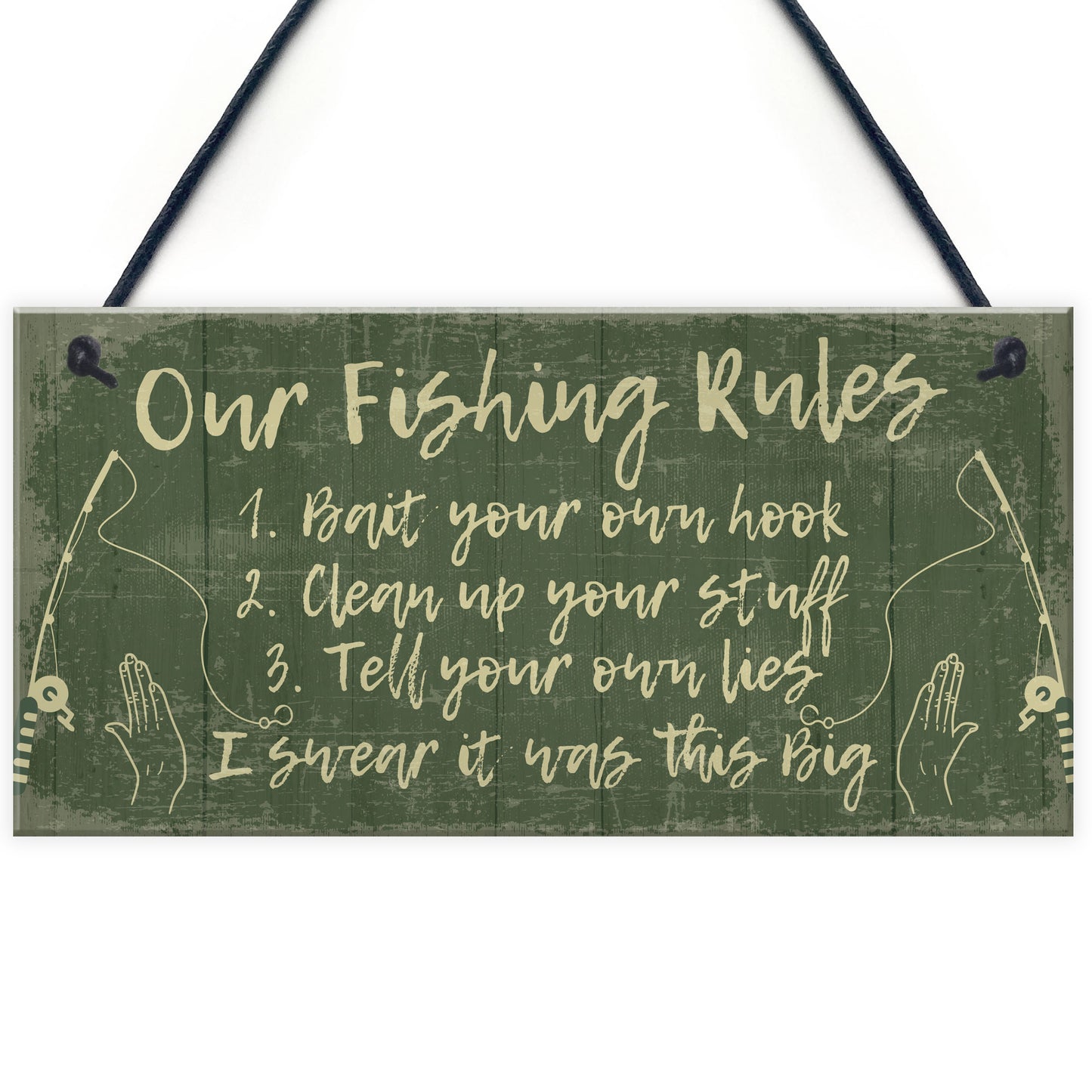 FUNNY FISHING FISHERMAN SIGN Dad Grandad Son Birthday Christmas