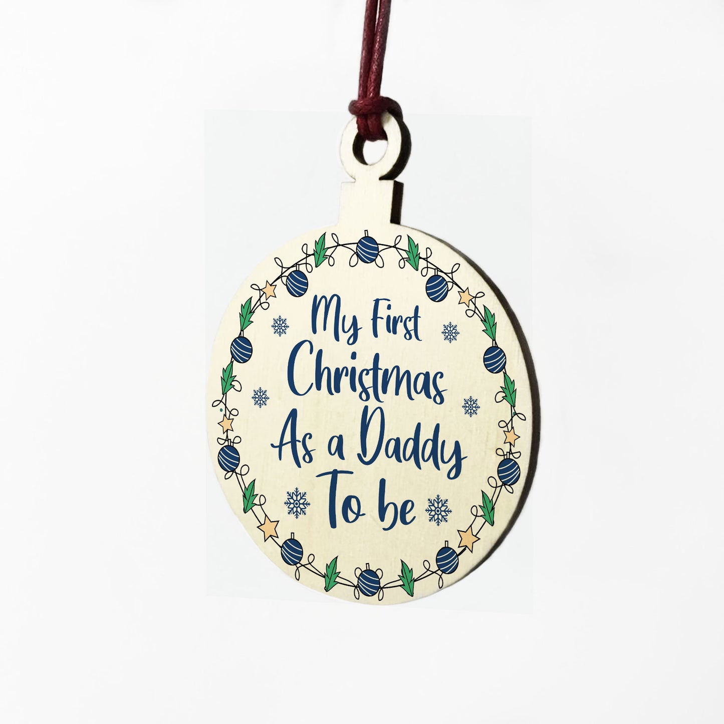 Daddy To Be Christmas Bauble Tree Decoration Gifts For Dad