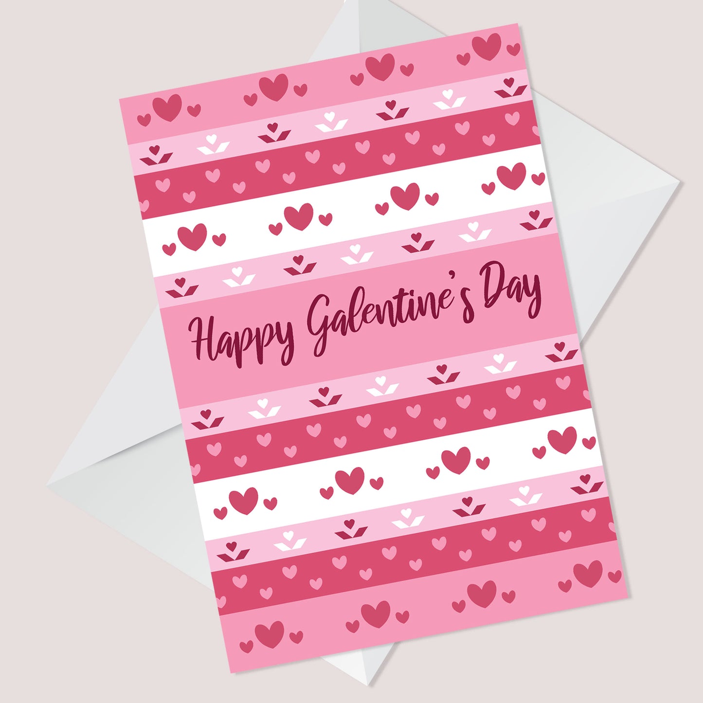 Galentine's Card Hearts Valentine's Card For Her Girl Best
