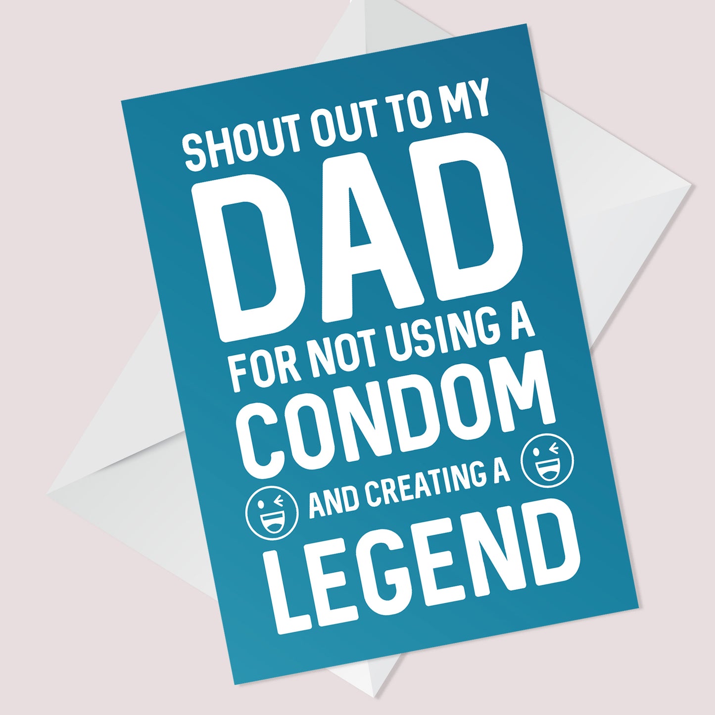 FUNNY Rude Birthday Fathers Day Card For Dad From Daughter Son