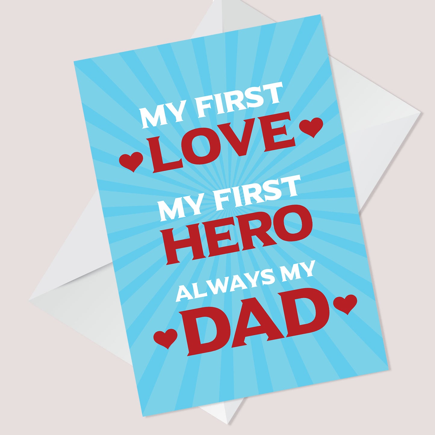 Dad Daddy Card For Fathers Day Birthday Cute A6 Card