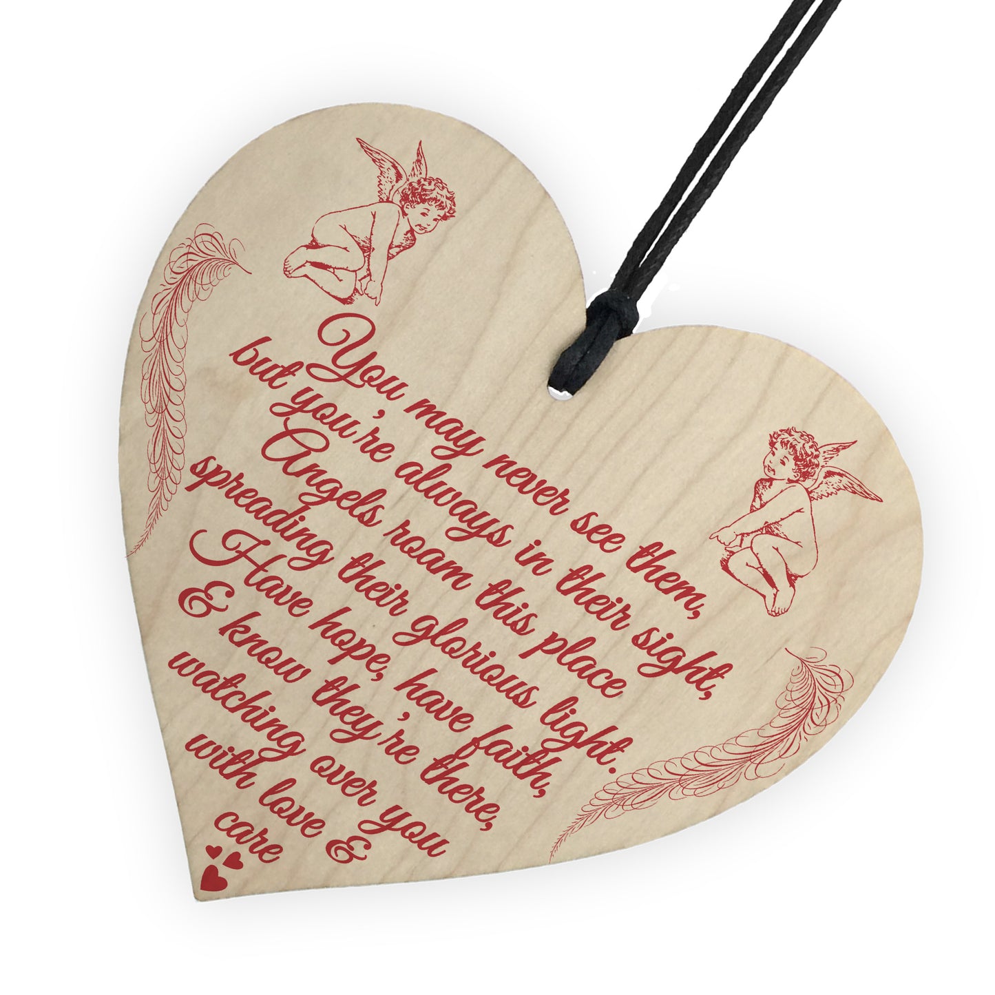 Glorious Light Angels Memorial Bereavement Poem Hanging Plaque