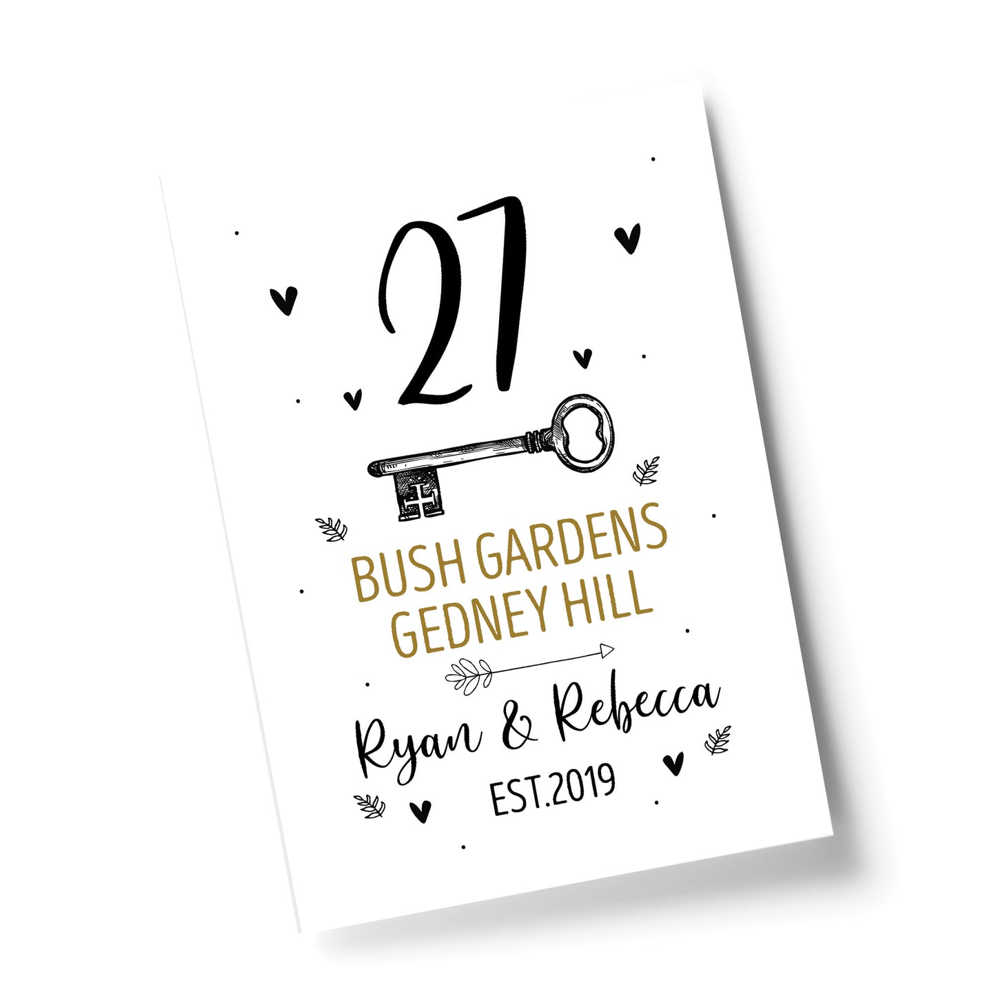 New Home Gift Personalised 1st First Home Home Decor Print Gift