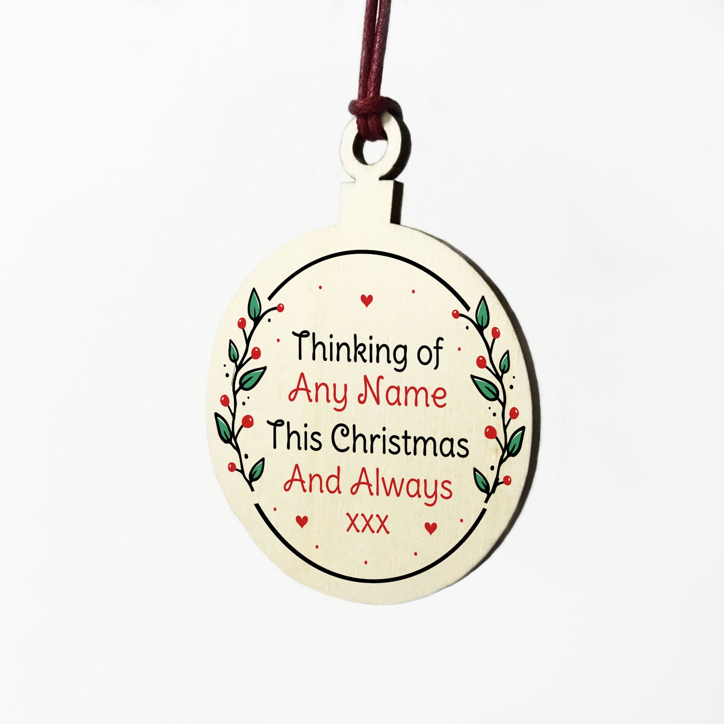 Memorial Ornament For Nan Grandad Mum Dad Tree Decoration