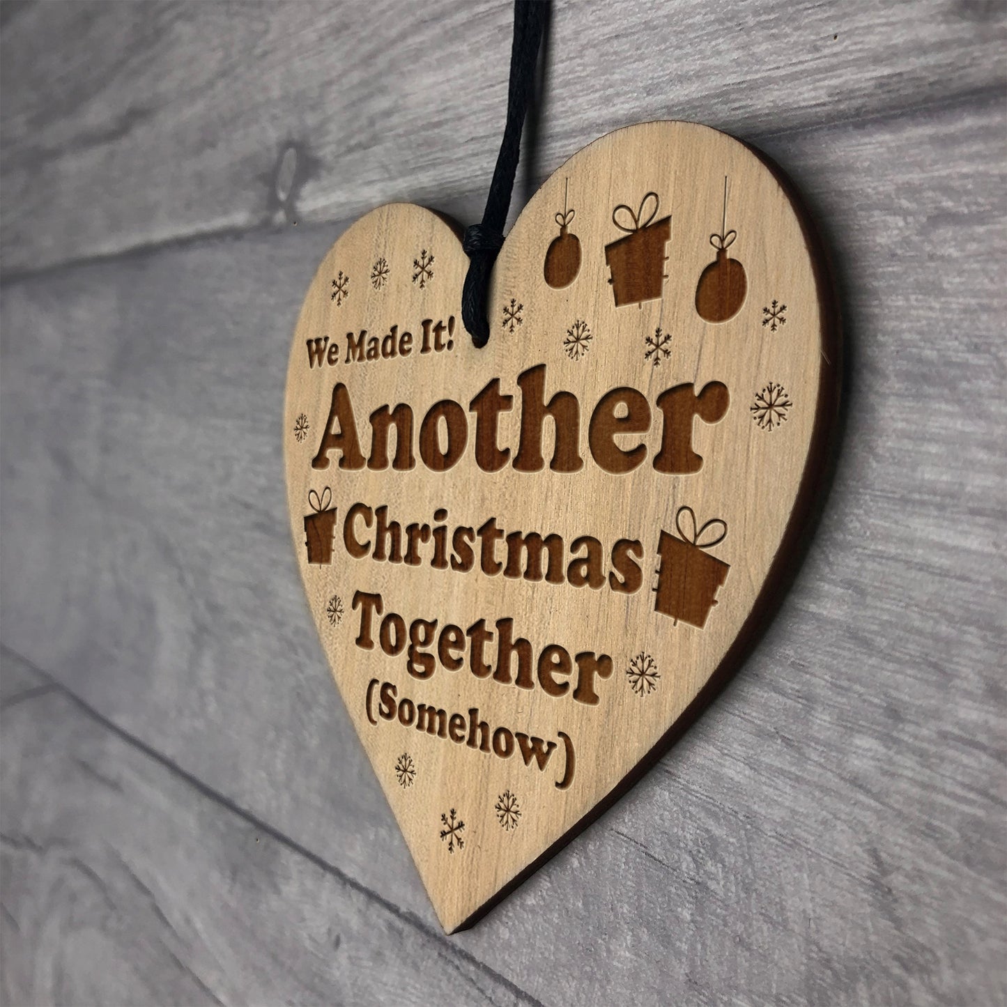 Funny Christmas Gift Engraved Heart Boyfriend Girlfriend Gifts