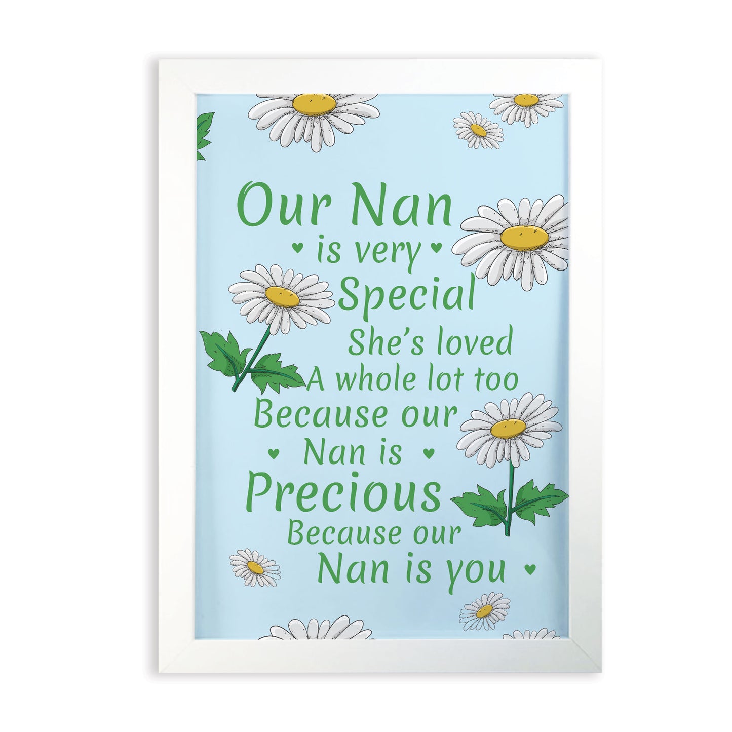 Nan Gift For Christmas Birthday Framed Print Nan Poem Novelty