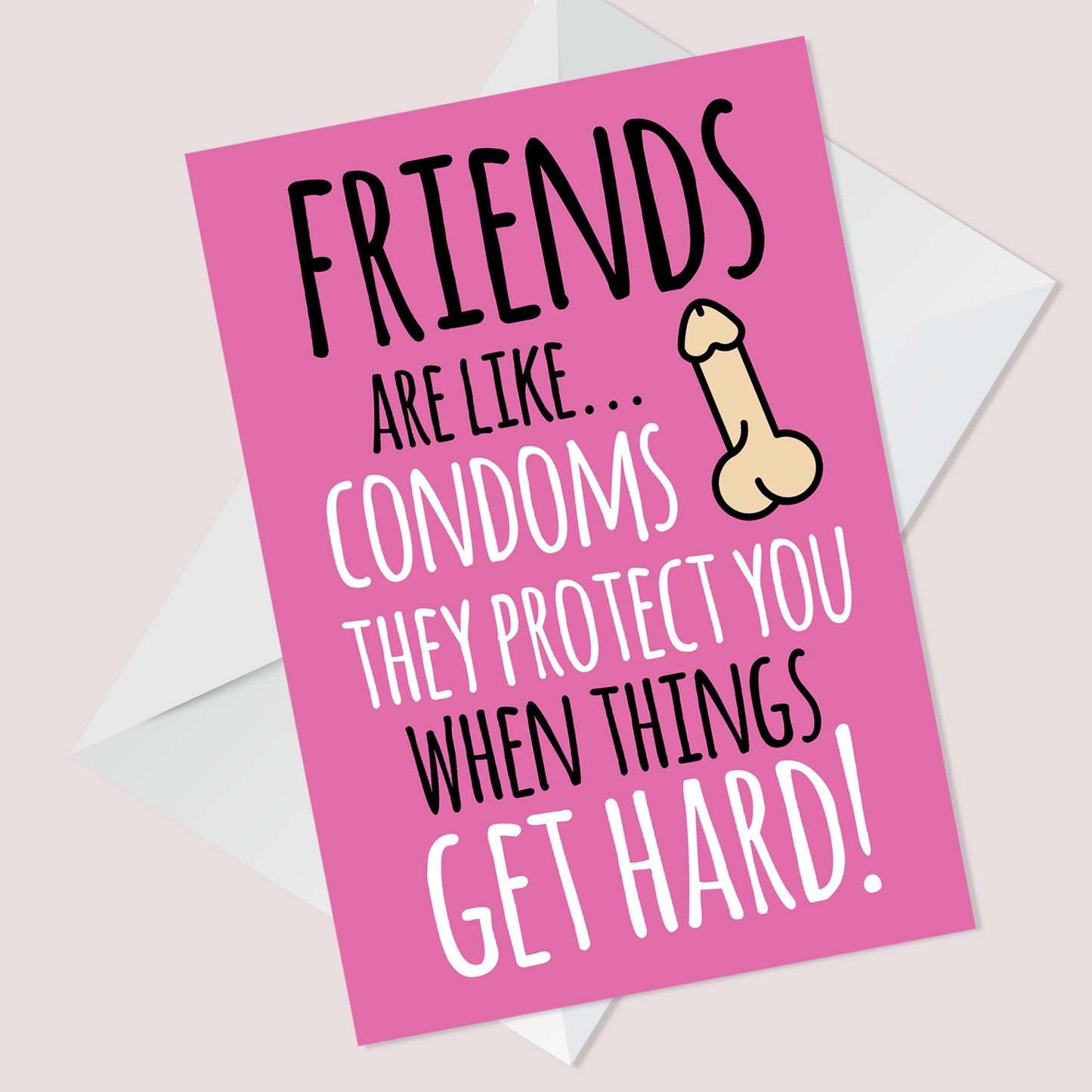 Funny Friendship Birthday Card For Her Rude Humour Card