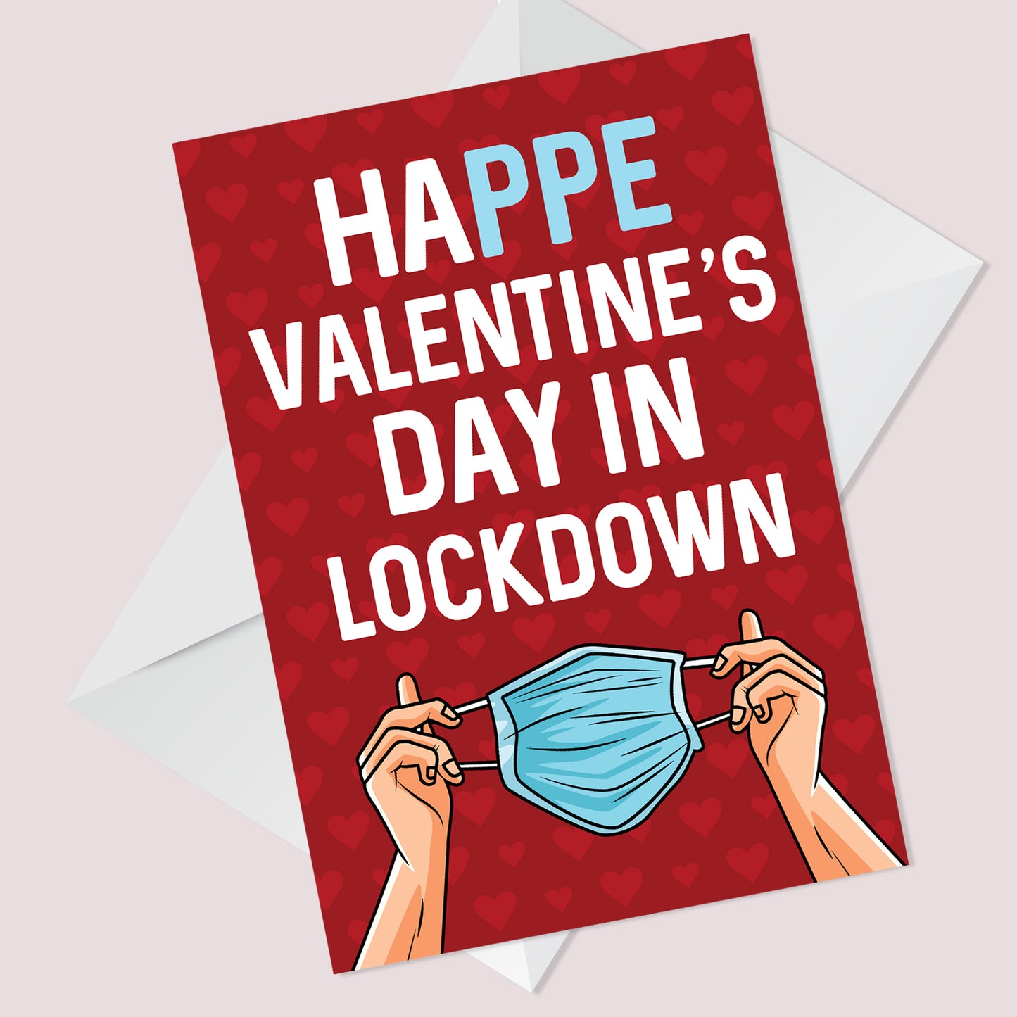 Funny Lockdown Design Valentines Day Card For Him Her