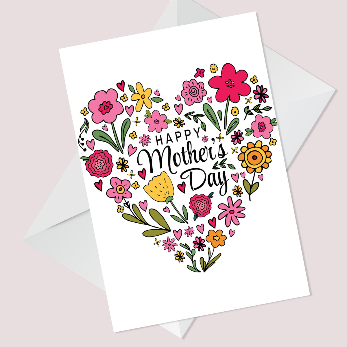 Mum Mothers Day Card Floral Mothers Day Card For Nan Nanny Nana