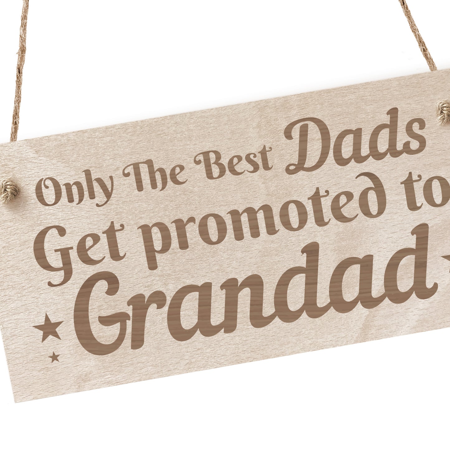 Grandad To Be Gifts Novelty Engraved Plaque Gift For Dad