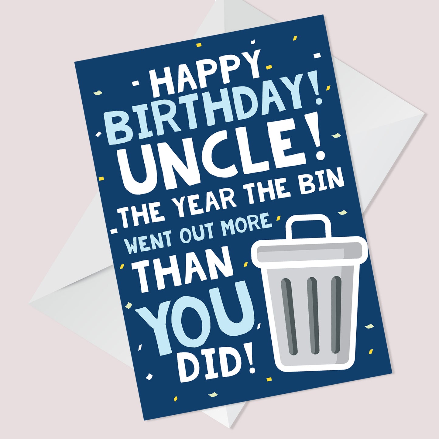 Funny Birthday Card For Uncle Lockdown Design Novelty Card