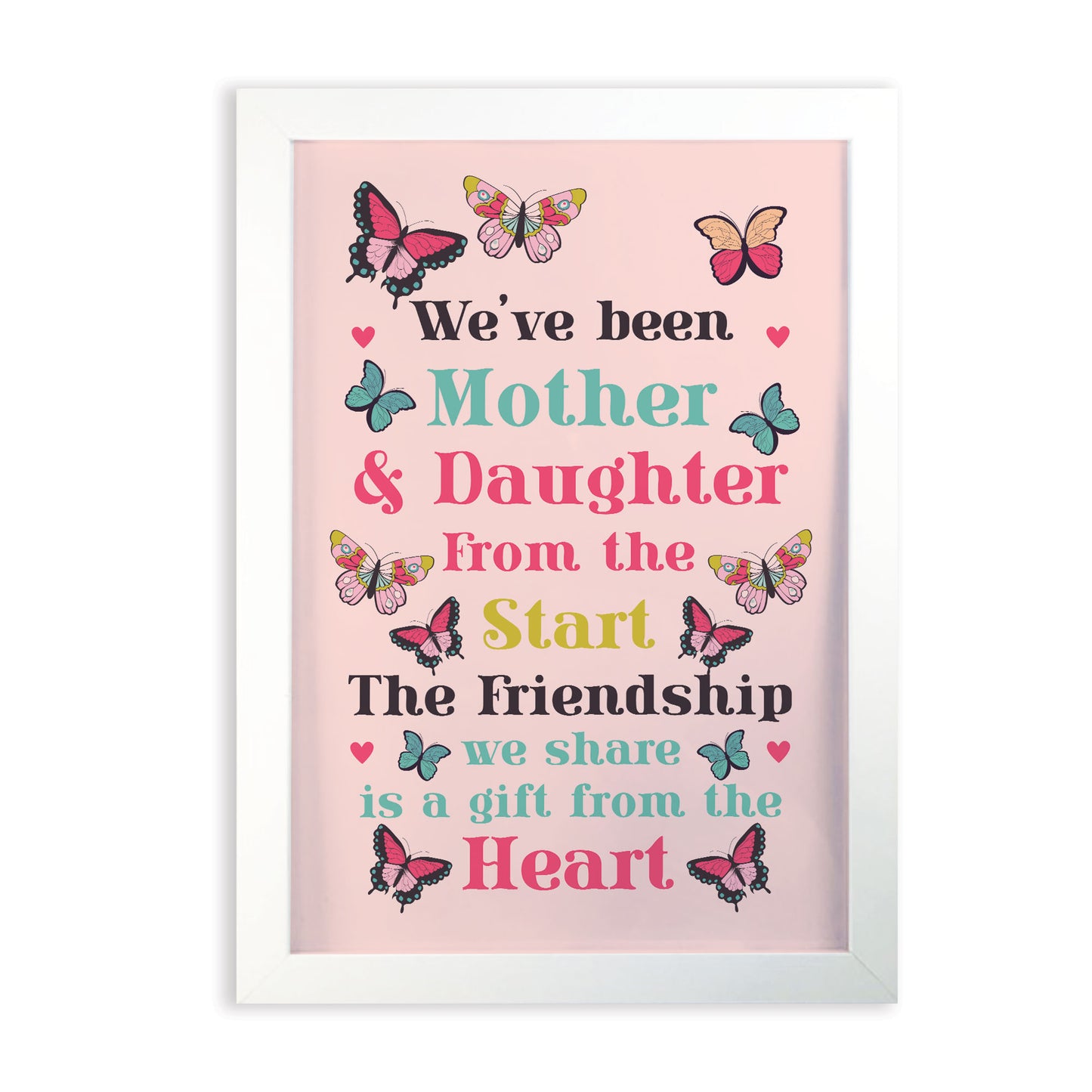 Mother And Daughter Gift For Christmas Birthday Framed Print