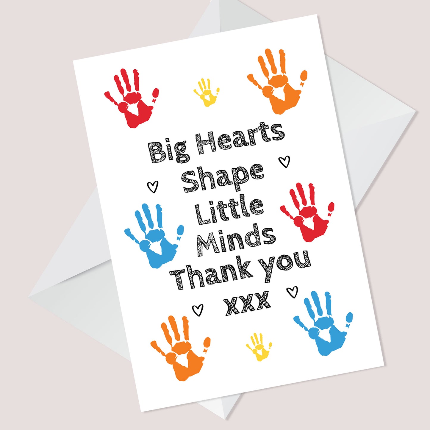 Thank You Gift Card For Teacher Leaving School Nursery Card