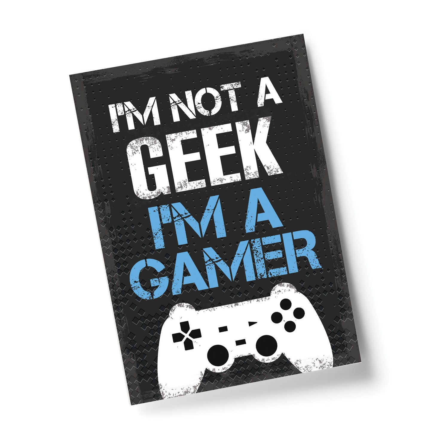 Not A Geek Funny Gamer Gift Gaming Sign For Boy Bedroom Wall Art