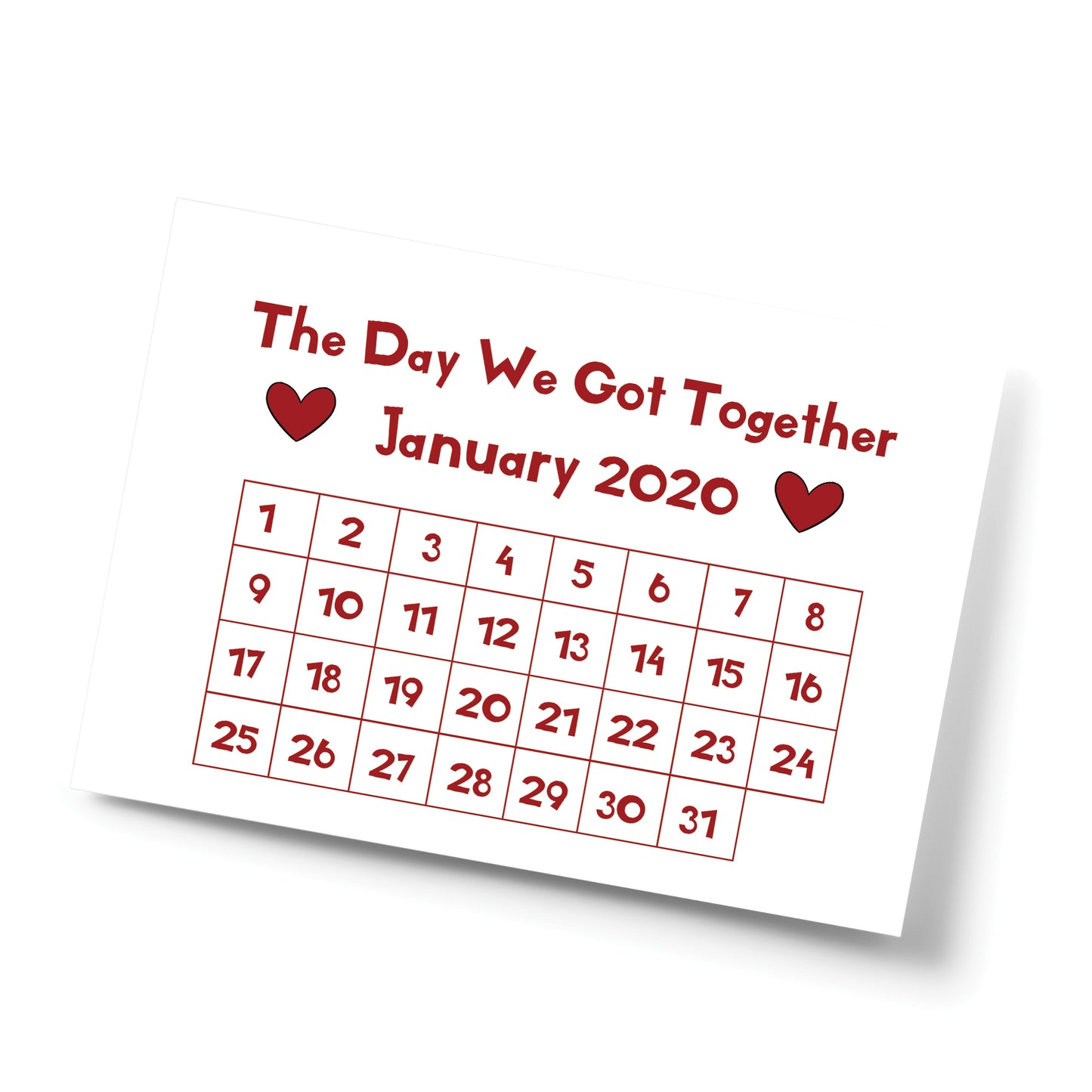 Personalised Boyfriend Husband Wife Anniversary Gift Print